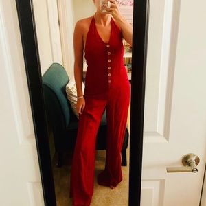 Red jumpsuit NWT